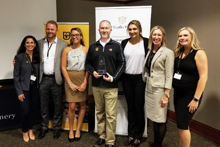 Image: E. & J. Gallo Winery representatives with Mizzou students and faculty 2018