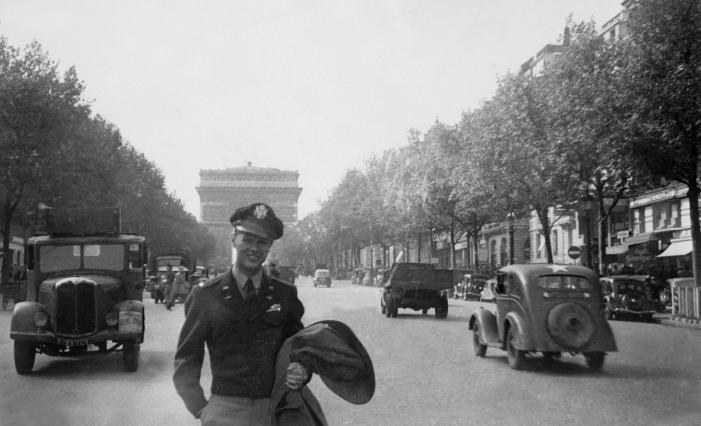 Image: Bob Trulaske in Paris during WWII.