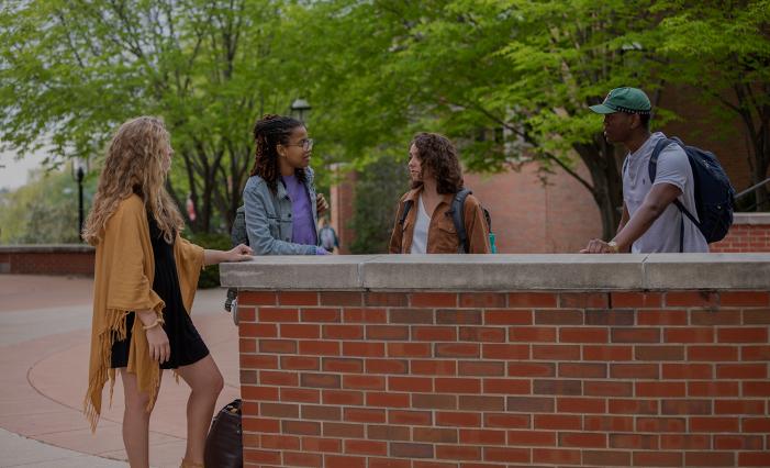 Image: Students outside Cornell Hall