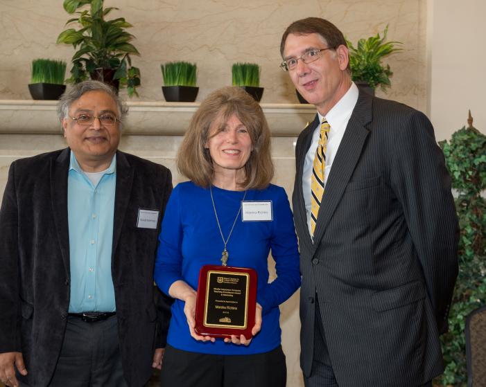 Image: Marsha Richins receiving the Marsha Richins Award